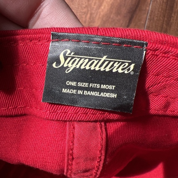 NEW VTG Georgia Bulldogs Red Adjustable Baseball Hat Cap OSFA Signatures Dawgs - Picture 7 of 9